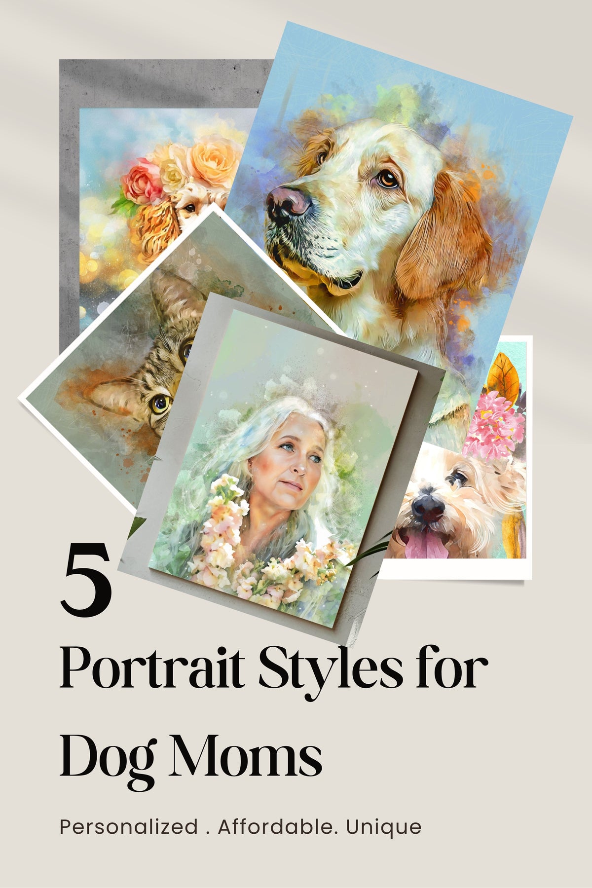 5 Personalized Pet Portrait Styles Perfect for Mother’s Day (Dog Moms Will Love These) - PAWSS