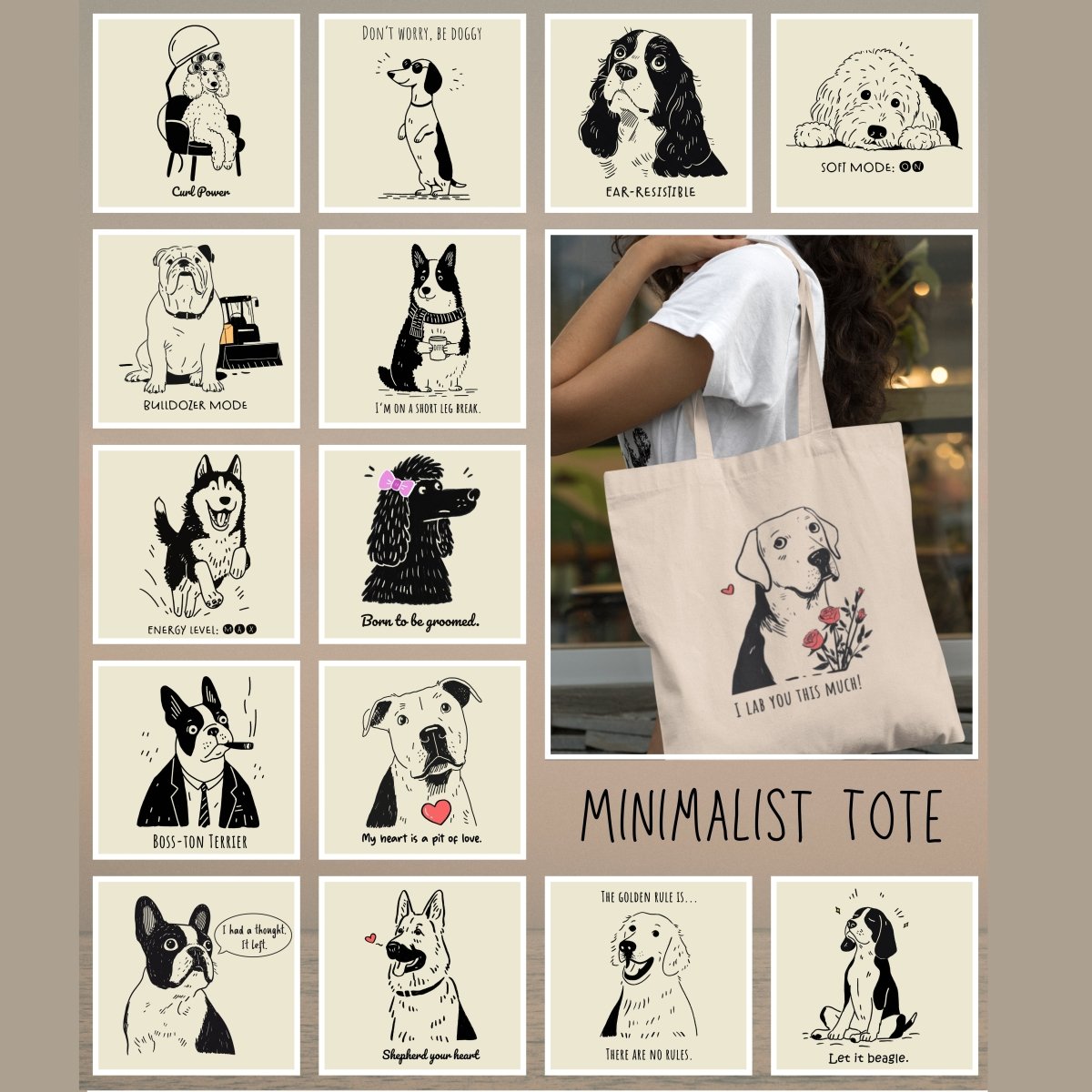 2026 Minimalist Tote Bag - PAWSS