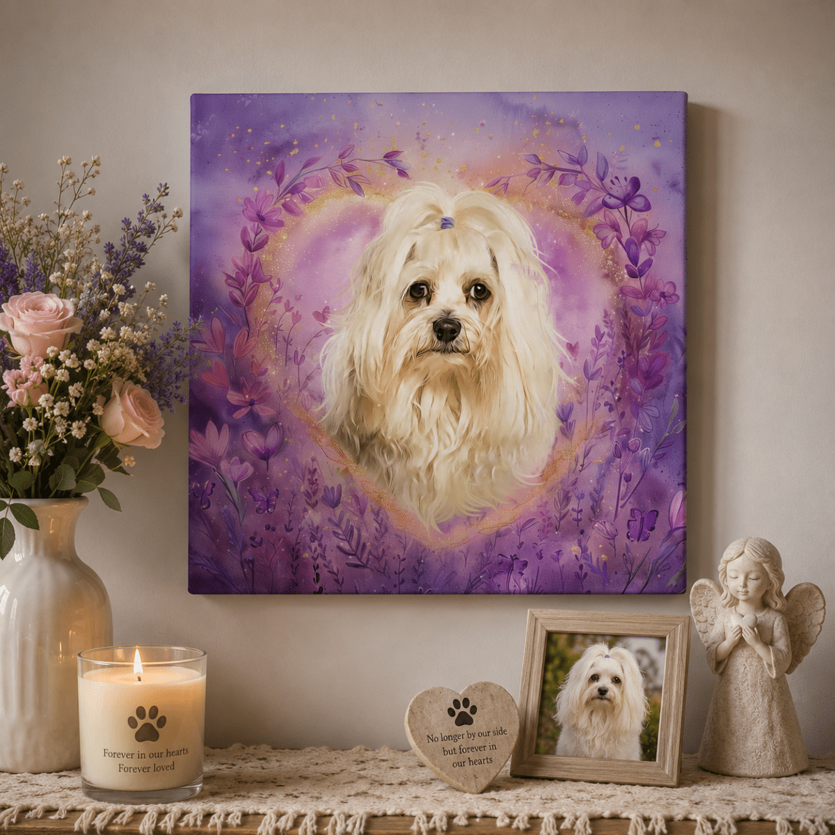 Pet Portrait Wall Art - Eternal Heart - PAWSS