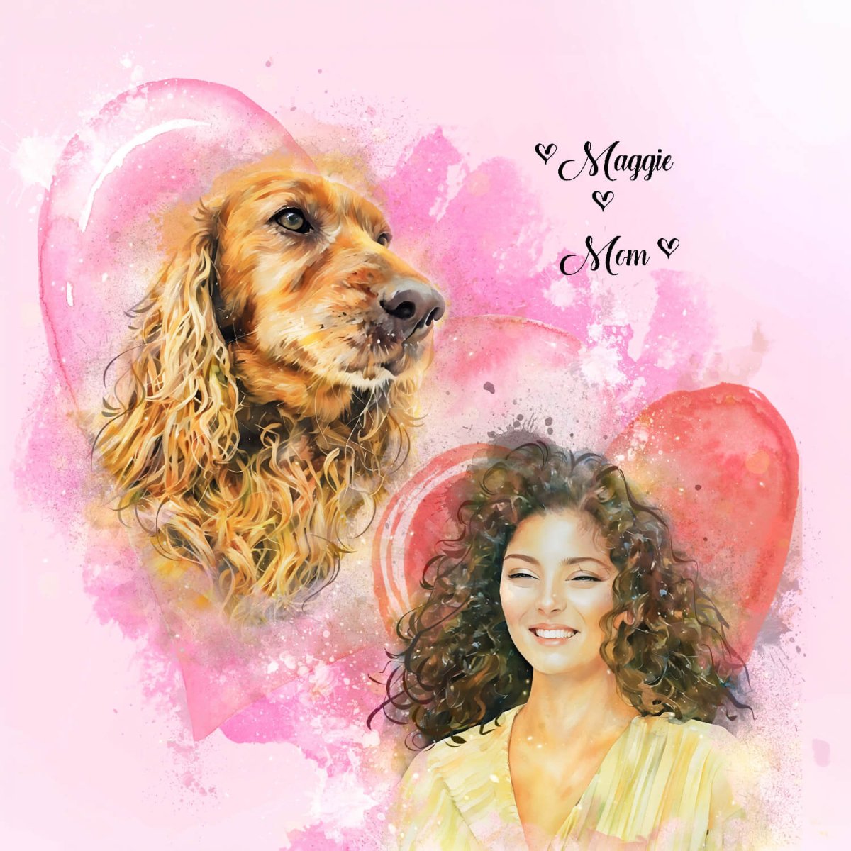 Custom Portrait Wall Art - Little Companions - PAWSS