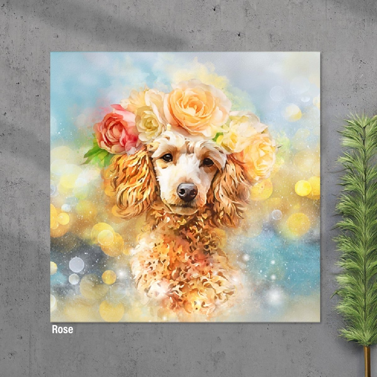 Pet Portrait Wall Art - The Floral - PAWSS