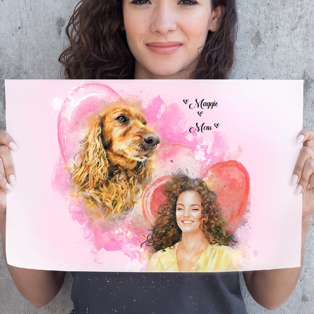 Custom Portrait Wall Art - Little Companions - PAWSS