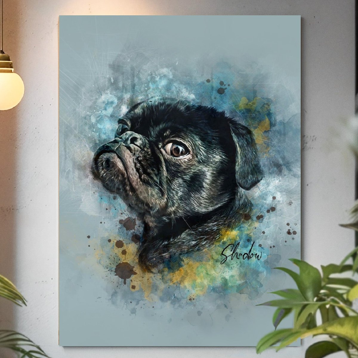 Watercolor Pet Portrait - Contemporary Neutral - PAWSS