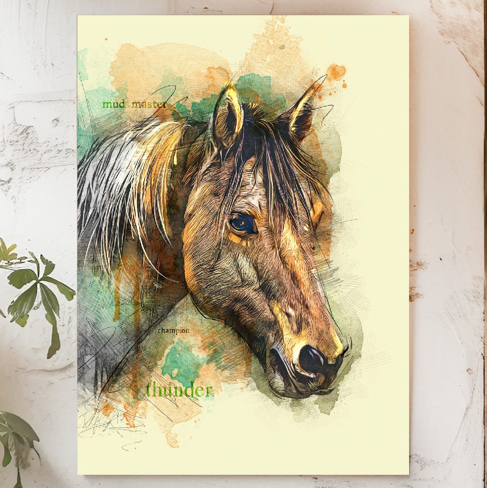 Watercolor Pet Portrait - The Minimalist Sketch - PAWSS