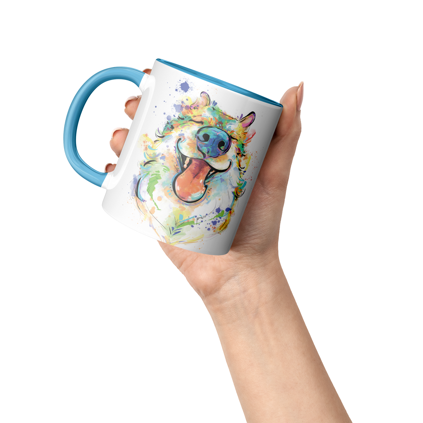 Cutie_Nose_Alaskan_Malamute_Accent_Mug_Lifestyle_Raised_Hand_LH_Mockup.png