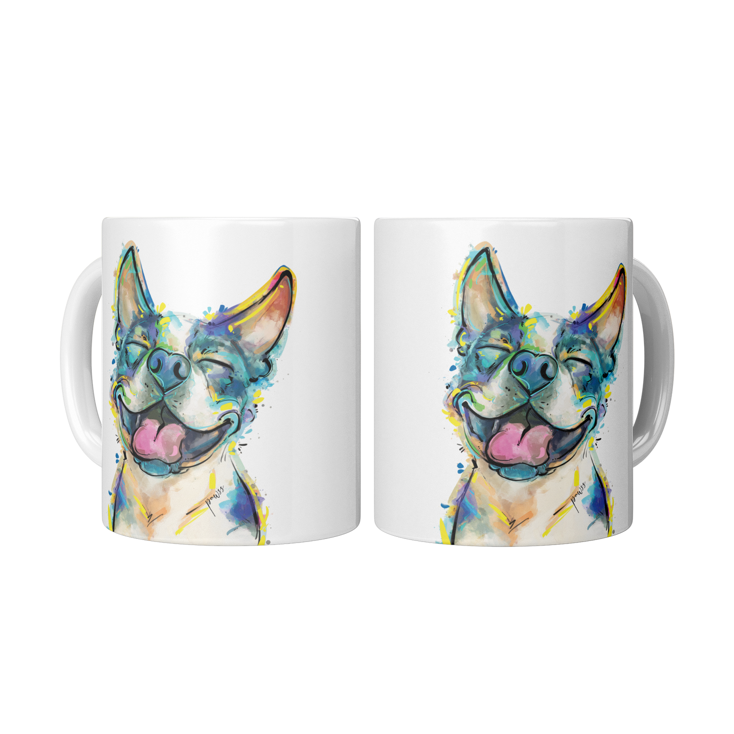 Cutie_Nose_Boston_Terrier_Accent_Mug_2_Mugs_Center_Mockup.png