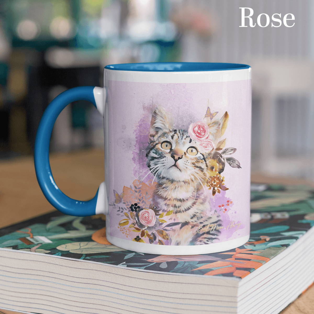 Flourish for Mom Watercolor Pet Mug - PAWSS