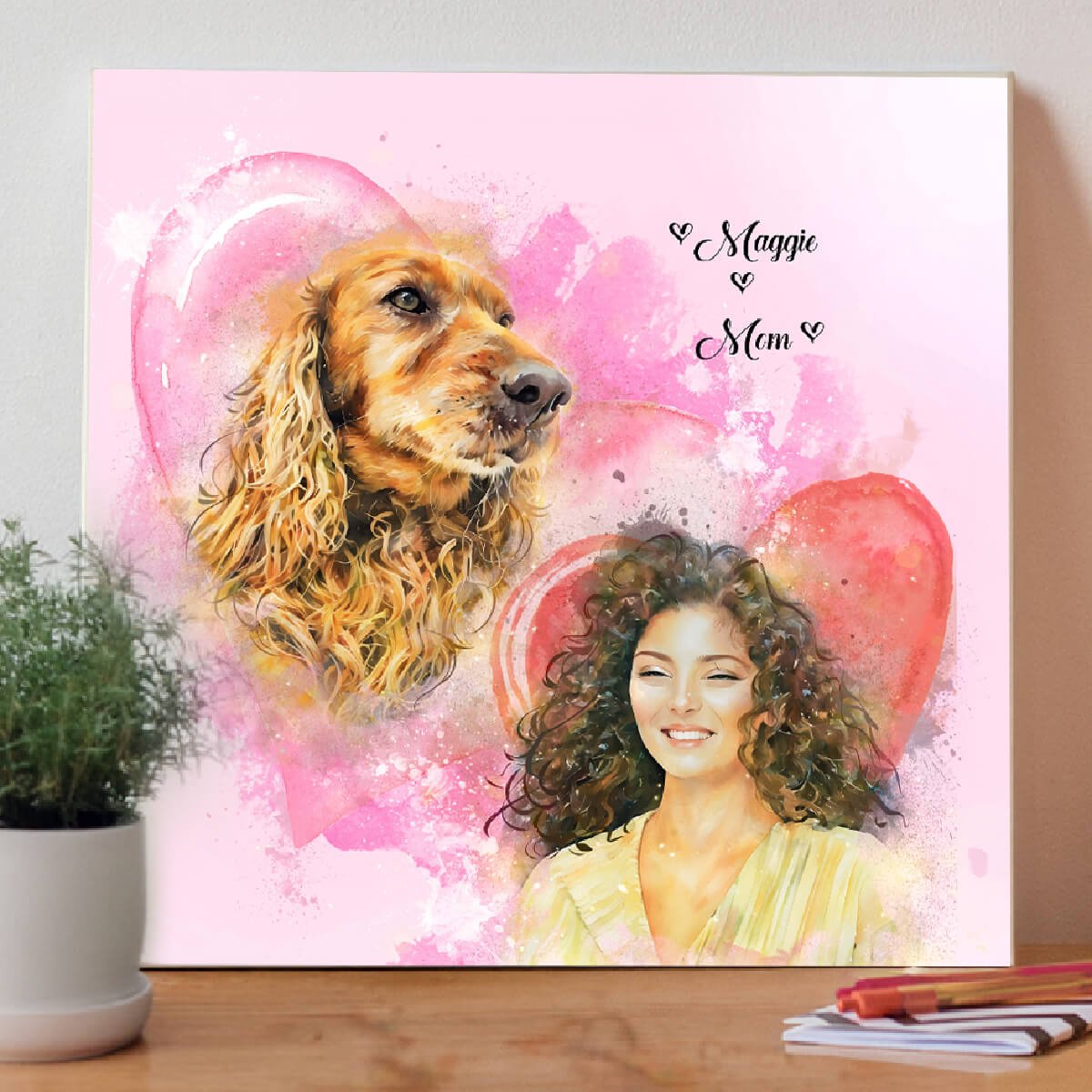 "Little Companions" Watercolor Pet Canvas - PAWSS