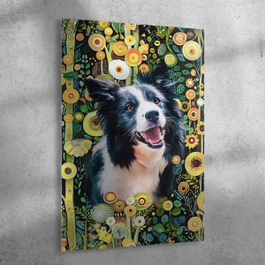 Oil Painting Floral Style Custom Pet Portrait