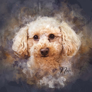 Watercolor Pet Art - Contemporary Neutral (CN)