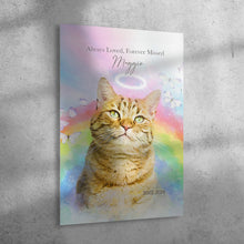 Load image into Gallery viewer, Rainbow Bridge Watercolor Pet Portrait