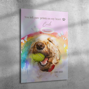 Rainbow Bridge Watercolor Pet Portrait