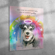 Load image into Gallery viewer, Rainbow Bridge Watercolor Pet Portrait
