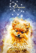 Load image into Gallery viewer, Watercolor Pet Art - Zodiac (ZC)