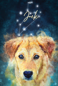 Watercolor Pet Art - Zodiac (ZC)