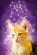 Load image into Gallery viewer, Watercolor Pet Art - Zodiac (ZC)
