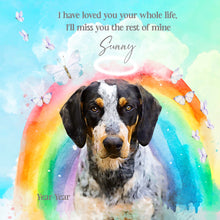 Load image into Gallery viewer, Watercolor Pet Art - Rainbow Bridge (RB)