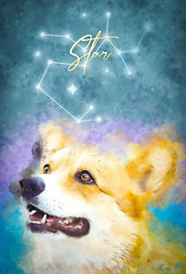 Watercolor Pet Art - Zodiac (ZC)