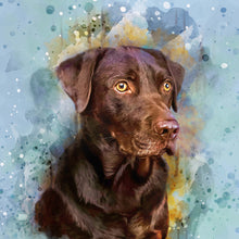 Load image into Gallery viewer, Watercolor Pet Art - Wild Pastel (Backup)
