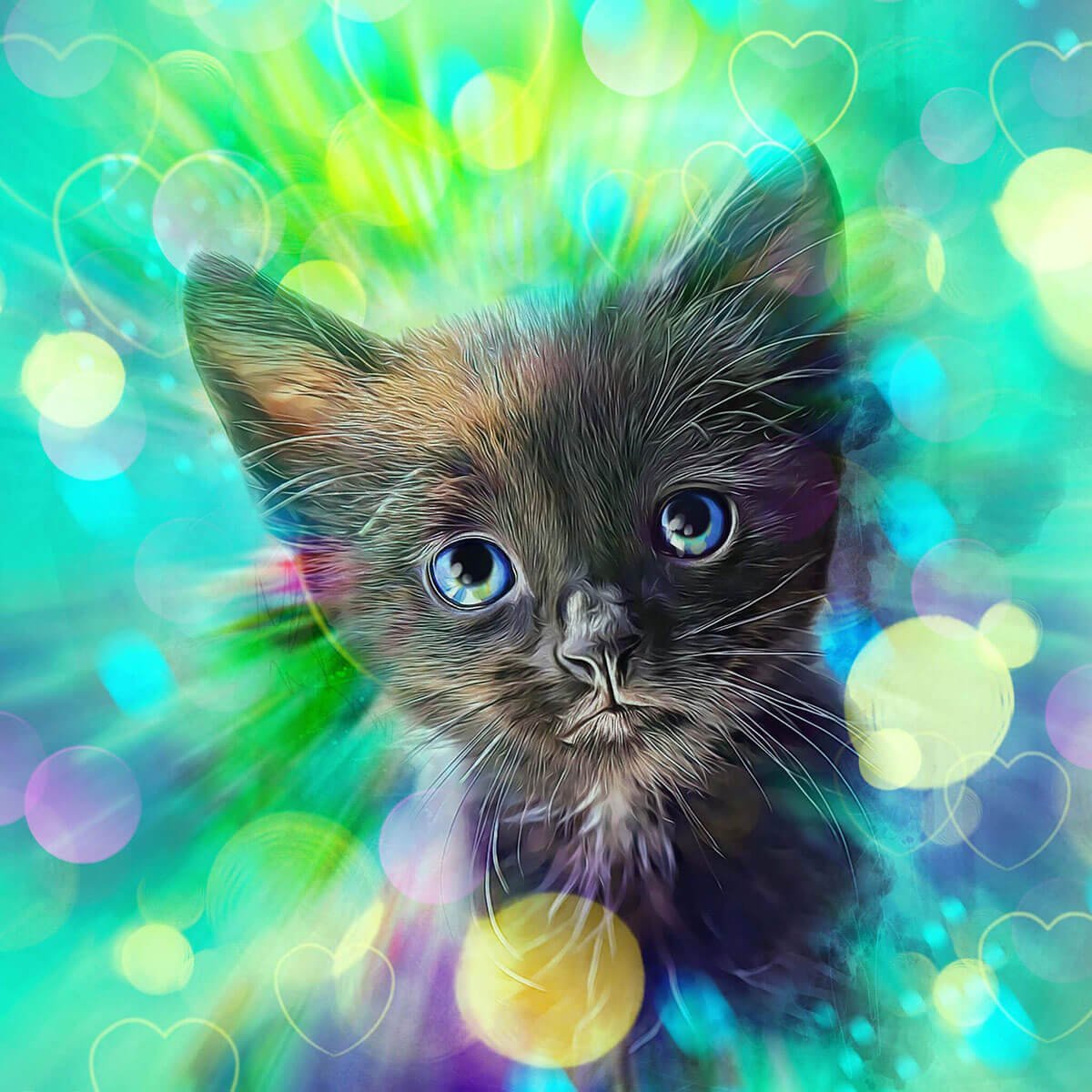 Oil Painting Minimalist Style Custom Pet Art (OM)