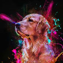 Load image into Gallery viewer, Watercolor Pet Art - Aesthetic Neon (AN)