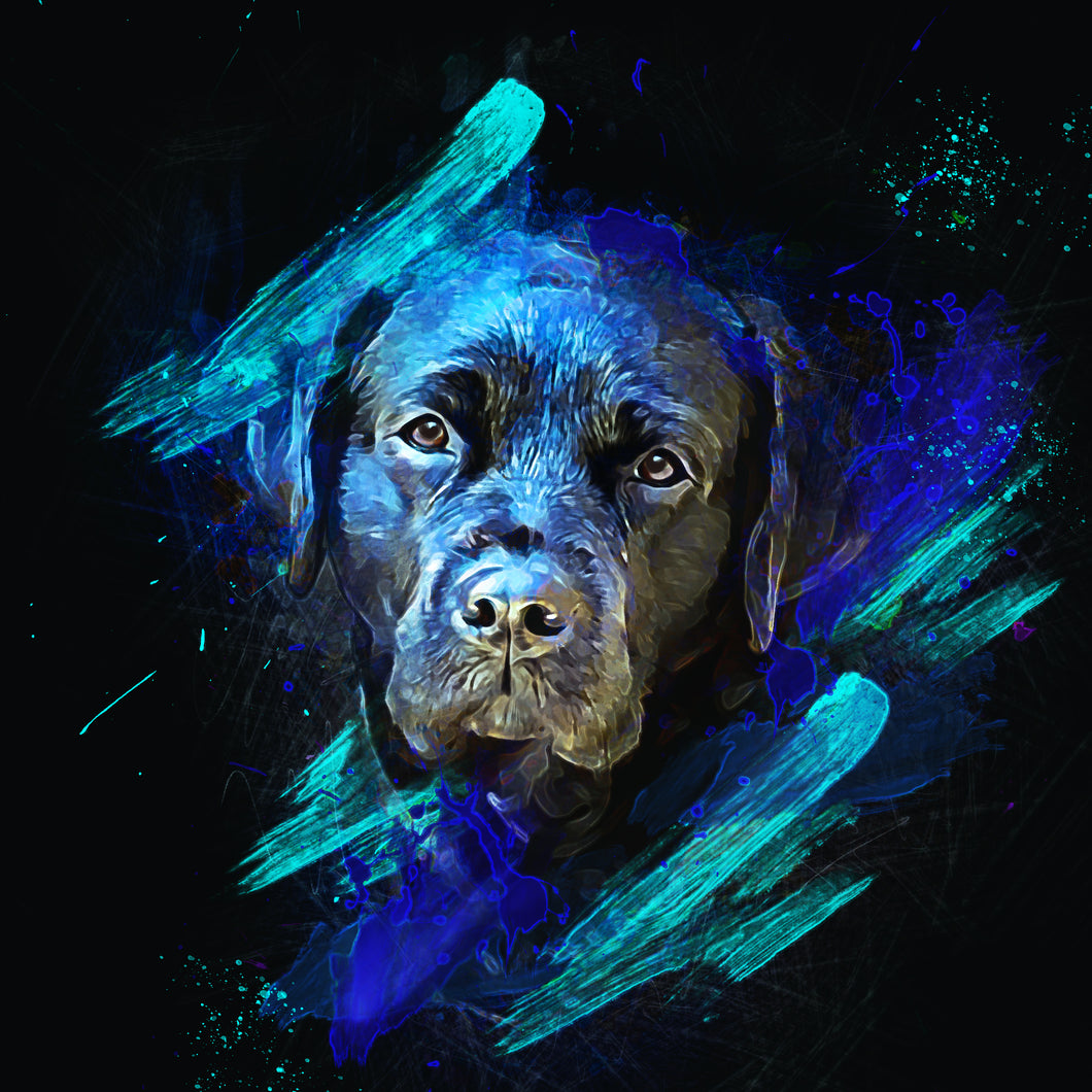 Watercolor Pet Art - Aesthetic Neon (AN)