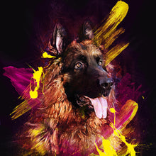 Load image into Gallery viewer, Watercolor Pet Art - Aesthetic Neon (AN)