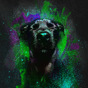 Watercolor Pet Art - Aesthetic Neon (AN)