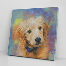 Load image into Gallery viewer, Watercolor Pet Canvas (Square) Printing (TS)
