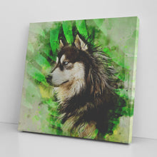 Load image into Gallery viewer, Watercolor Pet Canvas (Square) Printing (TS)