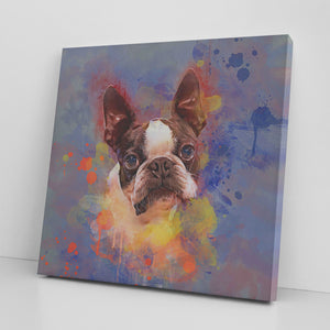 Watercolor Pet Canvas (Square) Printing (TS)