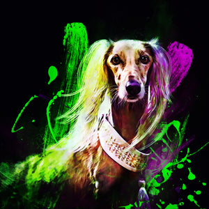 Watercolor Pet Art - Aesthetic Neon (AN)