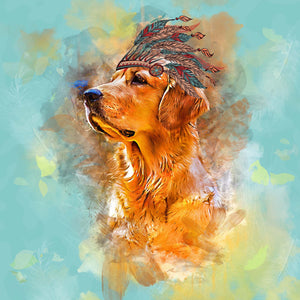 Watercolor Pet Art - Bohemian (BS)