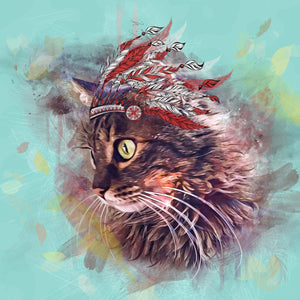 Watercolor Pet Art - Bohemian (BS)