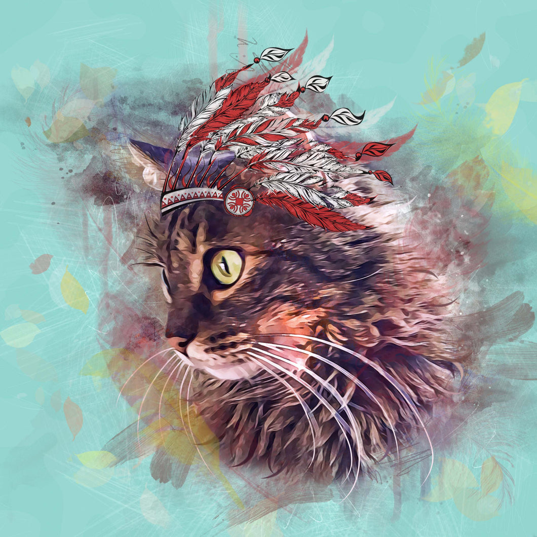 Watercolor Pet Art - Bohemian (BS)