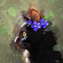 Load image into Gallery viewer, Watercolor Pet Art - The Floral (F)