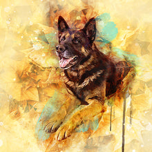 Load image into Gallery viewer, Watercolor Pet Art - Nature (NAT)