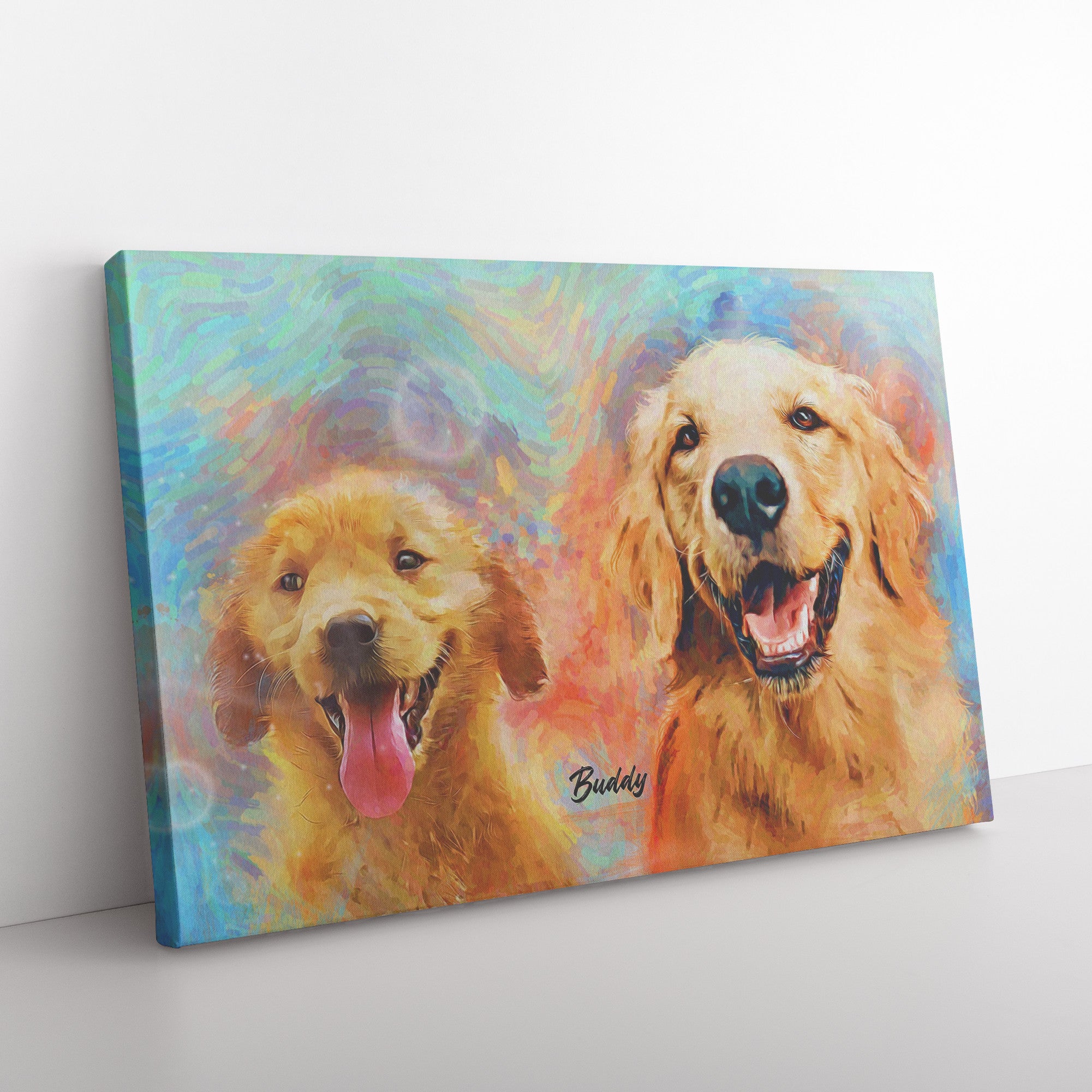 Watercolor Pet Canvas (Rectangle) Printing (TR)